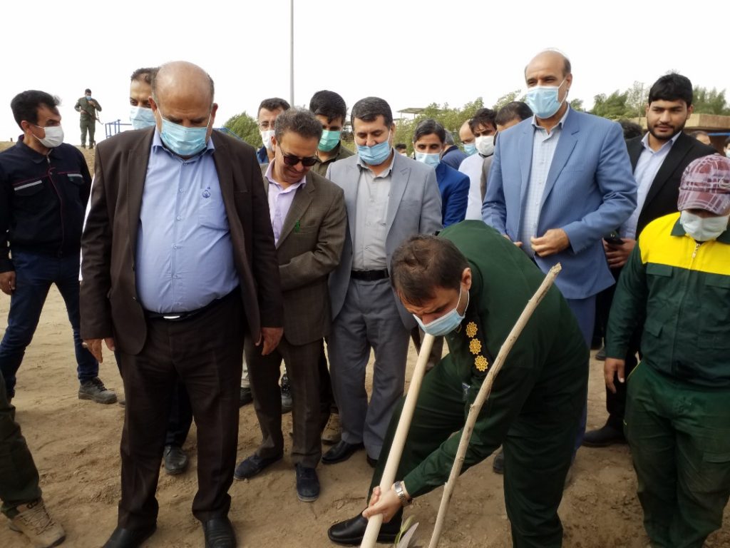 افتتاح نهالستان شهدا در کشت و صنعت دعبل خزاعی