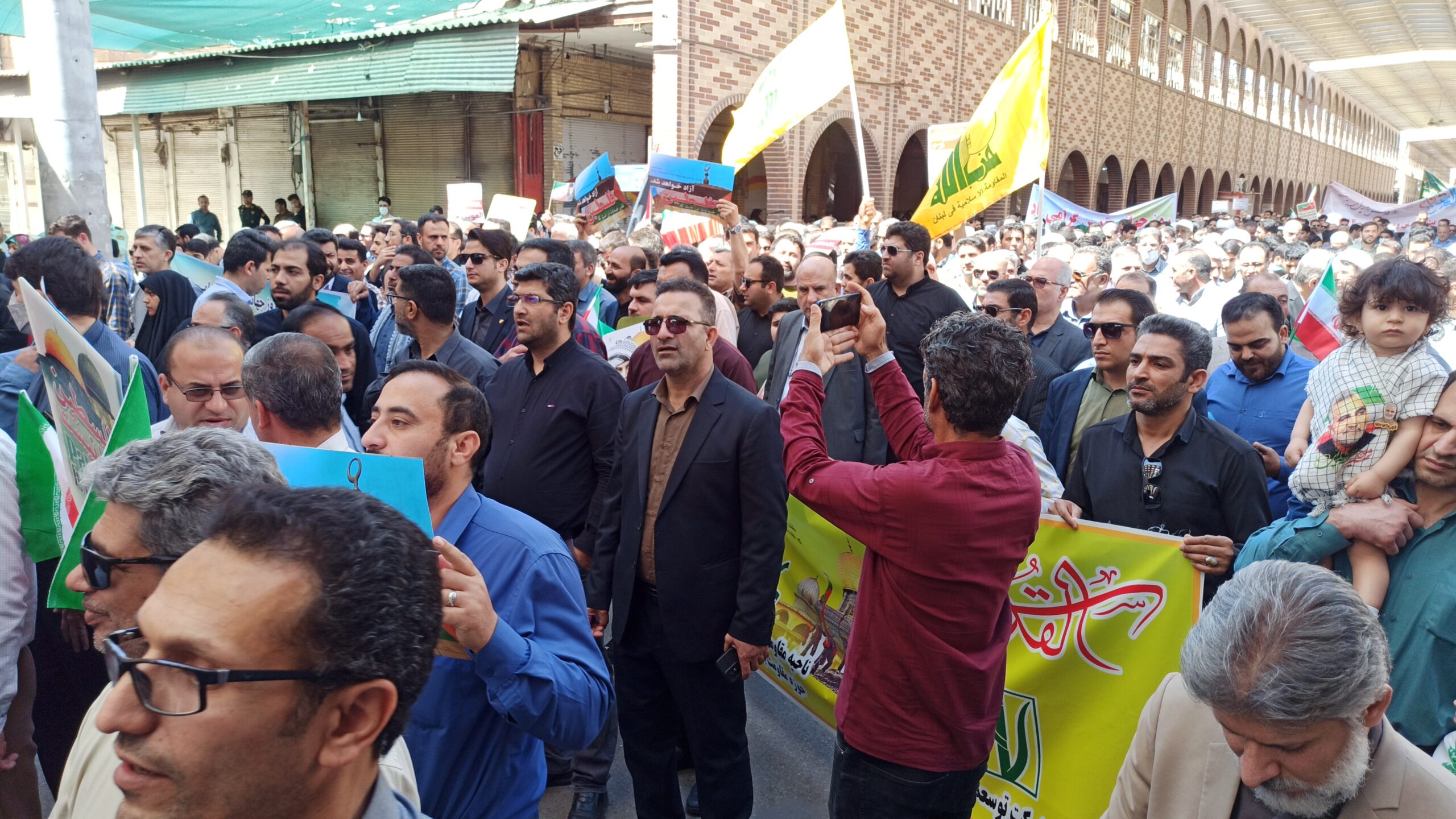 حضور کارکنان شرکت کشت و صنعت دعبل خزاعی در راهپیمایی روز قدس