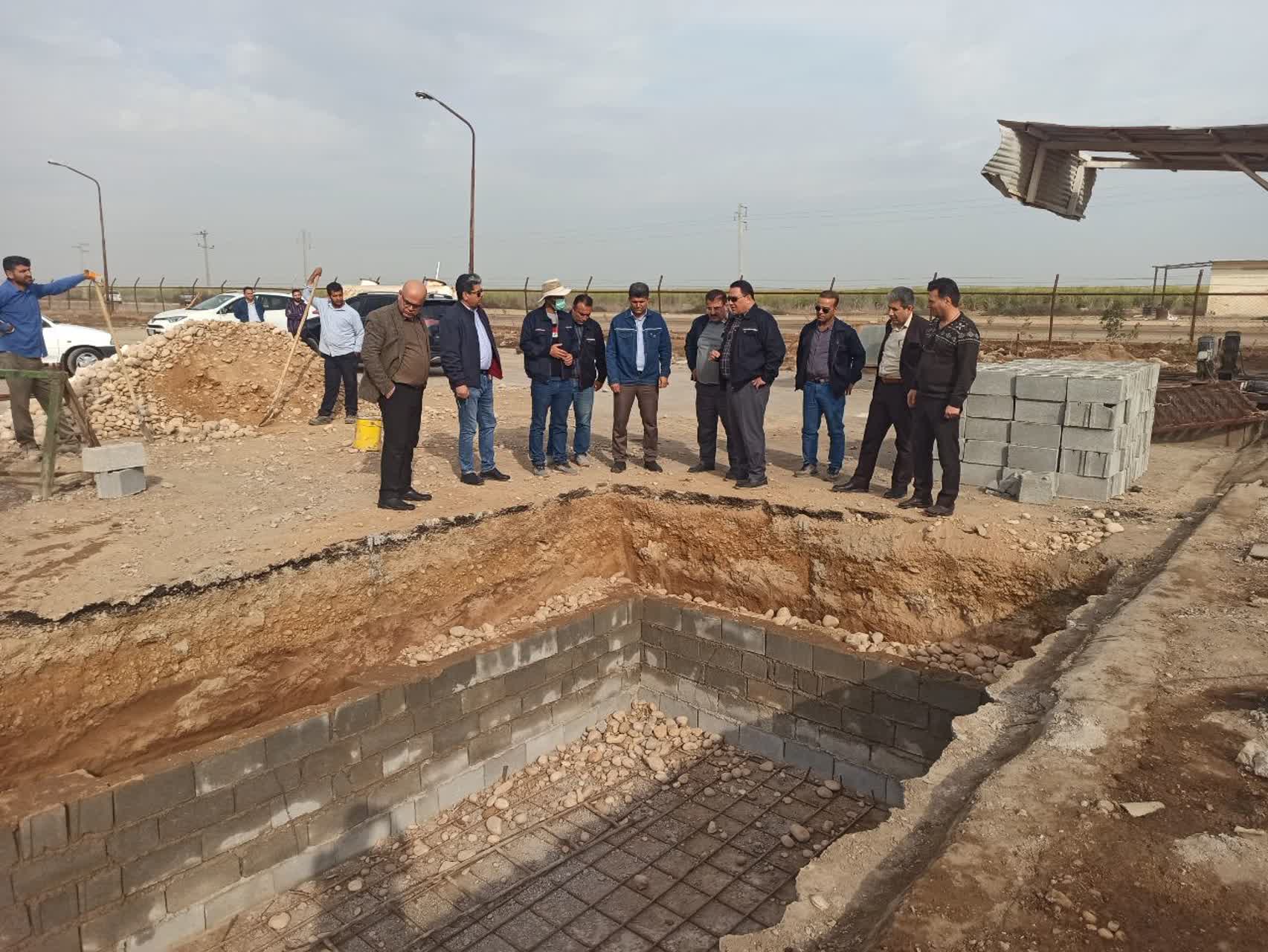 “ساخت مخزن ذخیرسازی کود مایع در کشت و صنعت دعبل خزاعی “