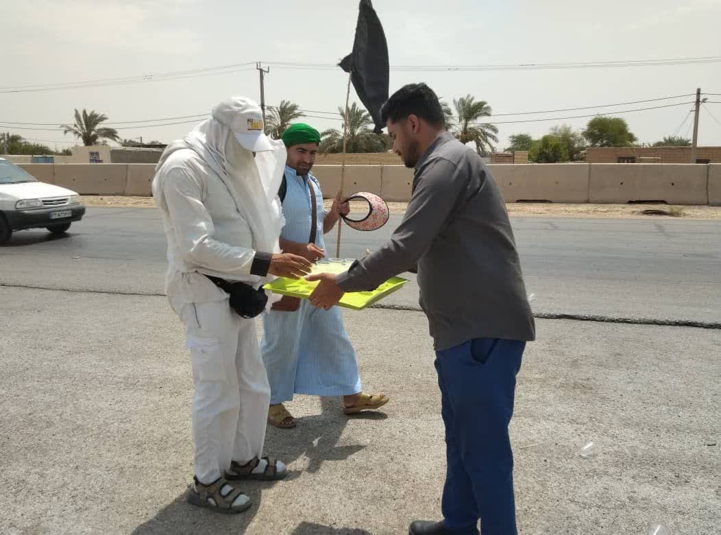 استقبال از زائران مشایه حسینی در مسیر عشق استقبال از زائران مشایه حسینی در مسیر عشق